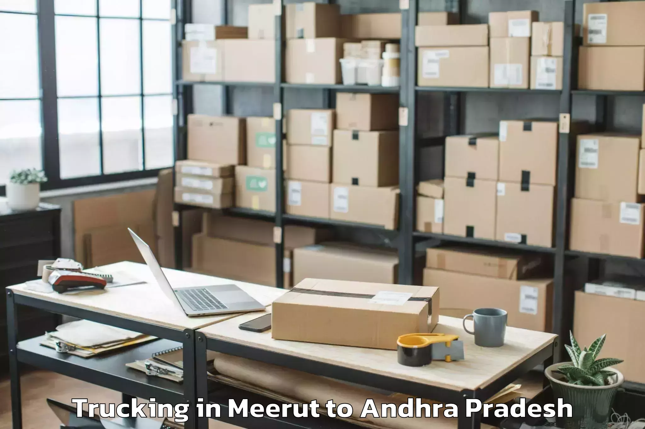 Book Meerut to Agiripalle Trucking Online